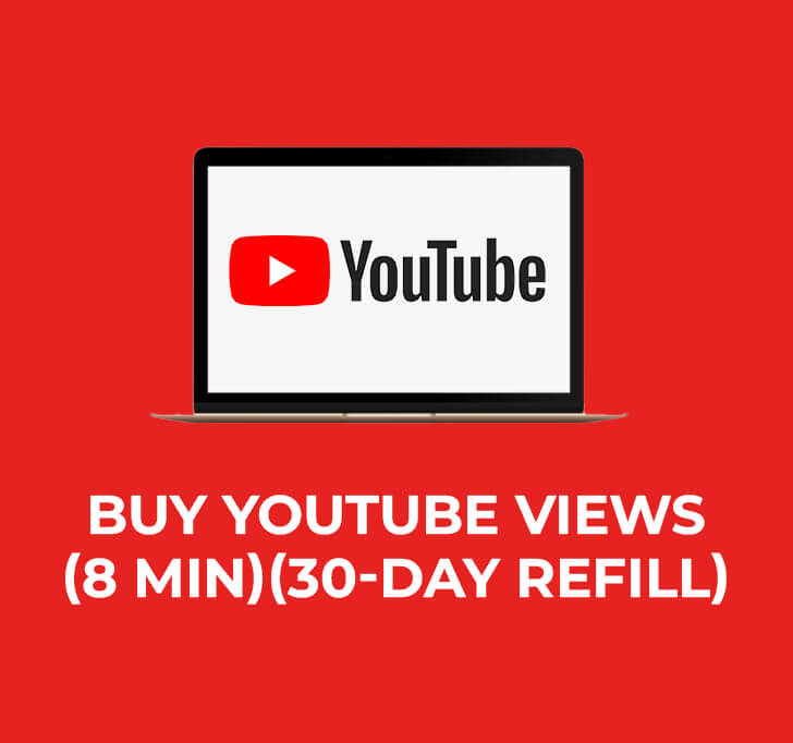 Buy YouTube Views (8 Min) (30-day Refill)