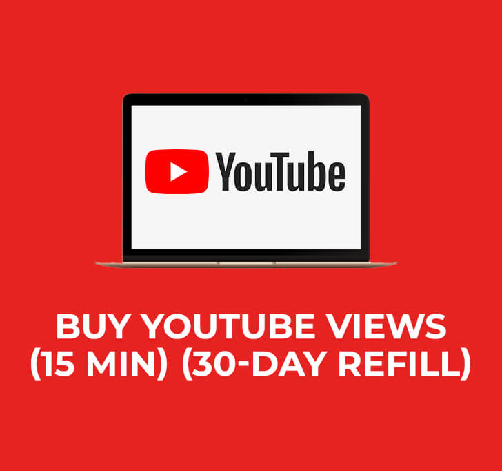Buy YouTube Views (15 Min) (30-day Refill)