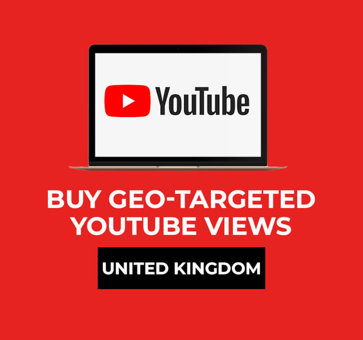 Buy GEO-targeted YouTube Views (UK)