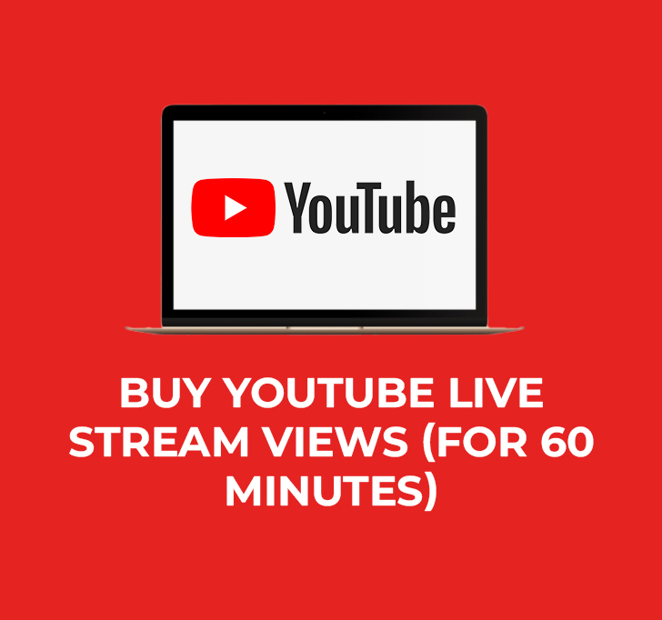 Buy YouTube Live Stream (60 Minutes Live CONCURRENT)