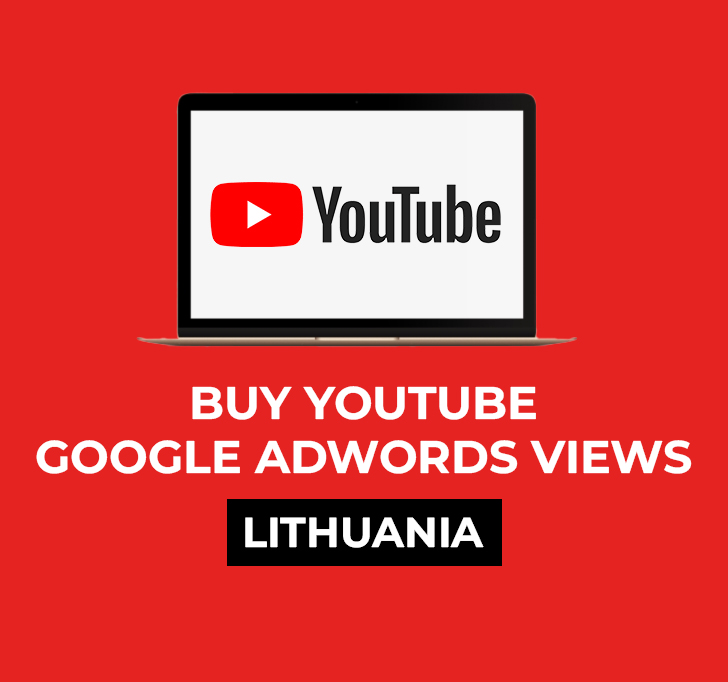 Buy YouTube Google AdWords Views (Lithuania)