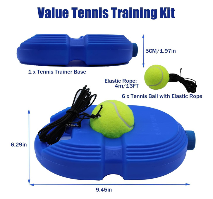 Buy Self Tennis Practice Ball With String, Tennis Trainer Rebound Ball For Boys & Girls, Convenient Solo Tennis Training Gear Set, Self-Practice Tennis Set
