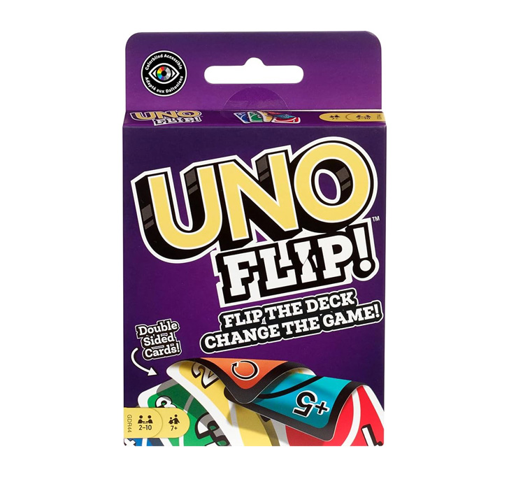 Buy UNO Playing Card Game For 7 Yrs And Above For Adult, Set Of 108 Cards Kid Games U.n.o Flip Side Card Game, Multi Color