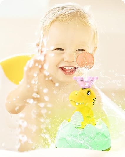 Buy Bestie Toys Bath Toys Dinosaur Sprinkler, Rechargeable Baby Bath Toys Spray Water Light Up Bathtub Toys For Toddlers Infant Kids Boys Girls