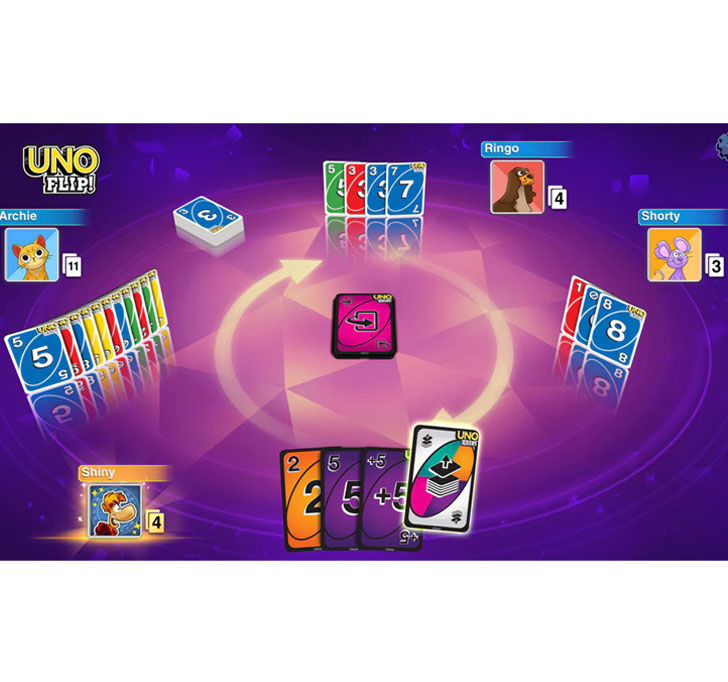 Buy UNO Playing Card Game For 7 Yrs And Above For Adult, Set Of 108 Cards Kid Games U.n.o Flip Side Card Game, Multi Color