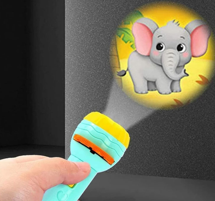 Buy Widlely 3 Slides 24 Patterns Mini Projector Torch Toy Slide Flashlight Torch For Kids Projection Light Toy (Color Depends On Availability)