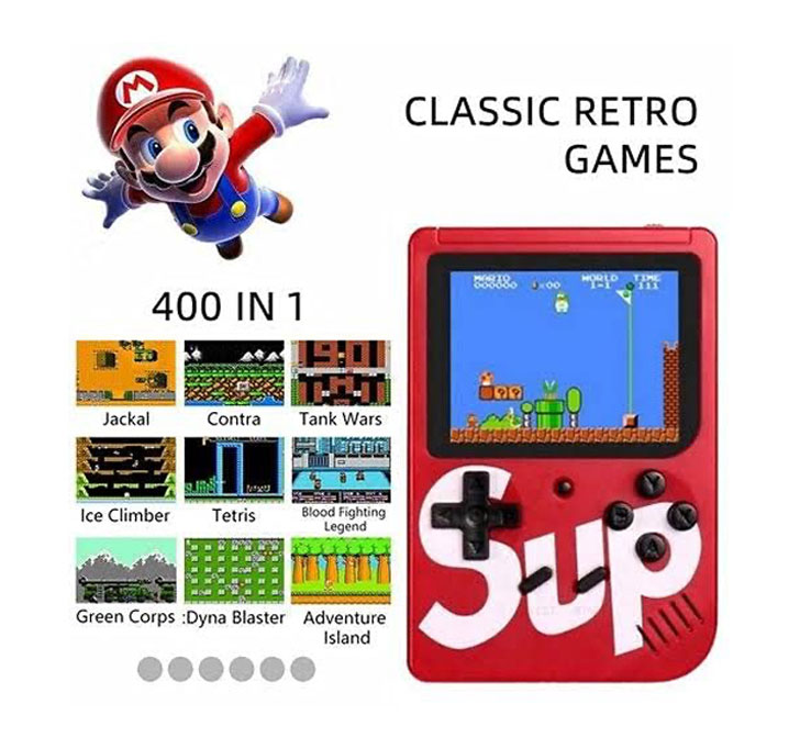 400 In 1 Sup Game Box Rechargable Console/Led Screen/Retro Classic Gaming Console (Multi-Color) (Color Depends On Availability)