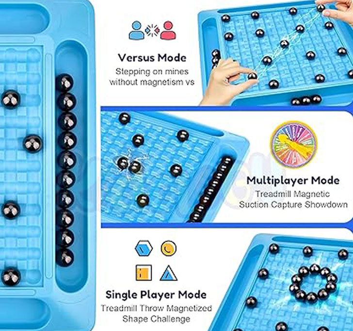 Kidology Upgraded Magnetic Chess Toy With 20 Magnets | Family Fun & Strategy Board Game | Develop Intelligence | Party Game For Kids & Adults | Table Top Puzzle Game | Parent Child Interaction Toy