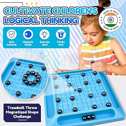 Buy Kidology Upgraded Magnetic Chess Toy With 20 Magnets | Family Fun & Strategy Board Game | Develop Intelligence | Party Game For Kids & Adults | Table Top Puzzle Game | Parent Child Interaction 