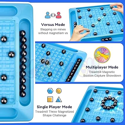 Buy Kidology Upgraded Magnetic Chess Toy With 20 Magnets | Family Fun & Strategy Board Game | Develop Intelligence | Party Game For Kids & Adults | Table Top Puzzle Game | Parent Child Interaction 