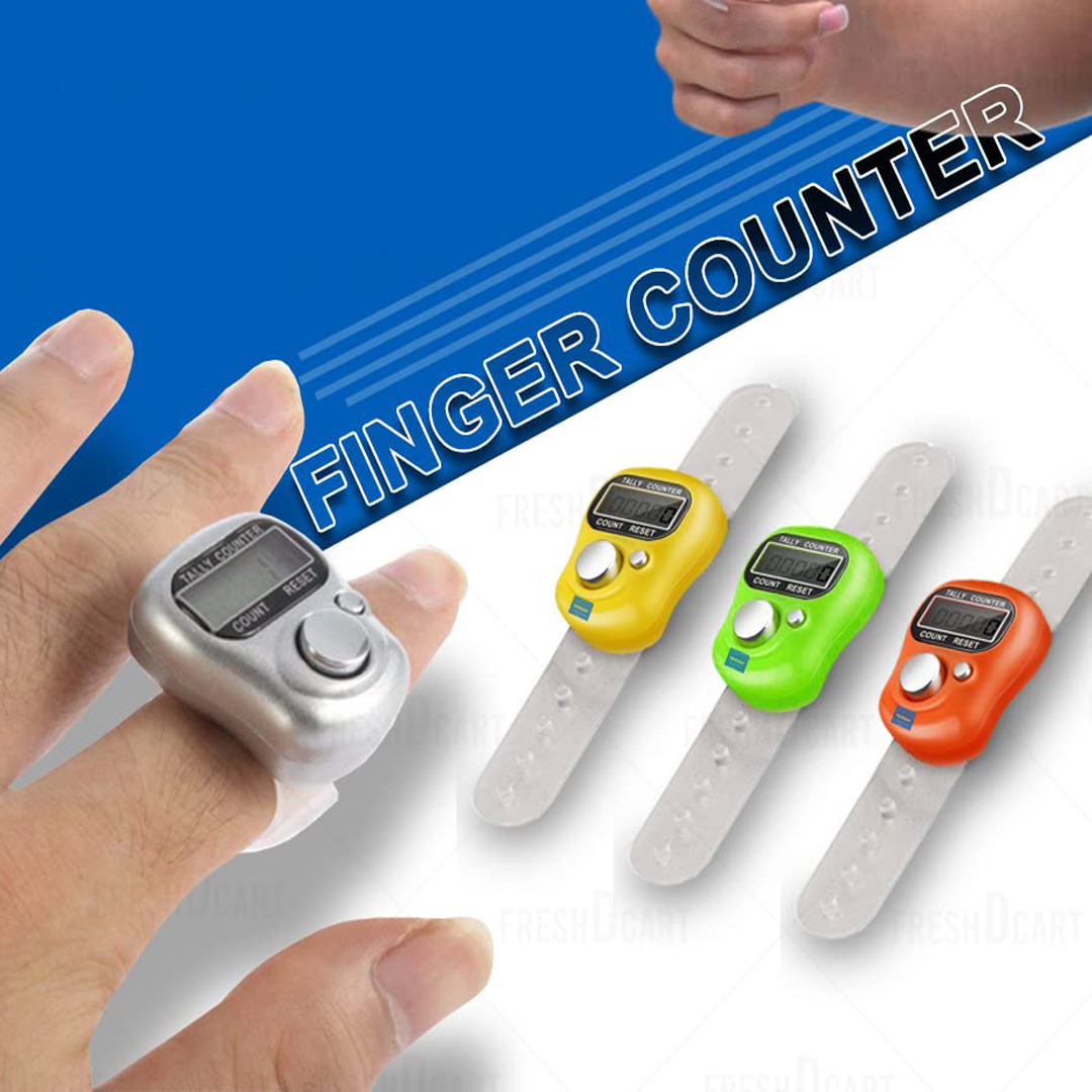 Buy 5-Digit Tally Clicker Counter Finger Clicker Ring Electronic Light Digital Counting Machine For Cricket Umpire And Various Counting Purpose (1Qty, Multicolor, Plastic)