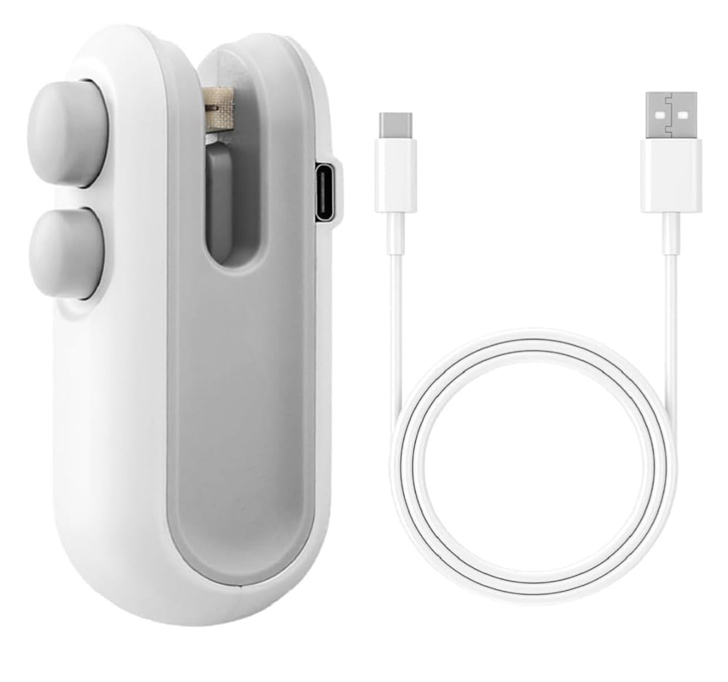 Portable Mini Sealing Machine, Handheld Packet Sealer For Food, Snacks, Chips, Fresh Storage, Plastic Bags Sealing Machine, Type C Charging Vaccum Sealers (multicolour)