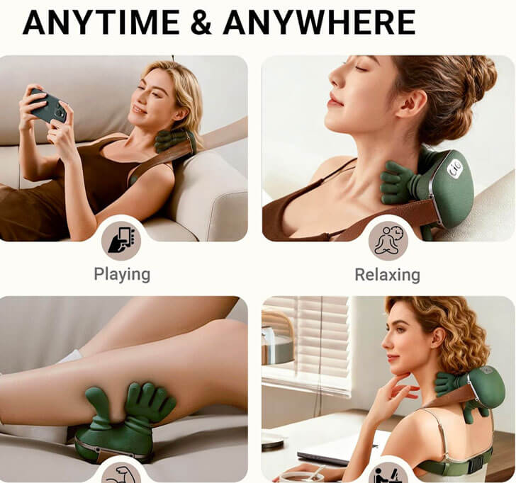 Buy Neck And Shoulder Massager For Pain Relief Deep Tissue And Real Human Hands