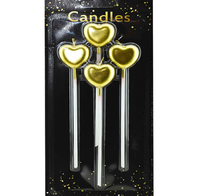 Buy Heart Golden Candles For Love, Birthday Cake Candles, Wedding/Party Supplies/Heart Themed Birthday Cake Candles Candle For Birthday DecorationHeart Candle/Golden Heart Candles For Love/Birthday Cake Candles, Wedding/Party Supplies/Heart Themed Birthday Cake Candles For Birthday Decoration