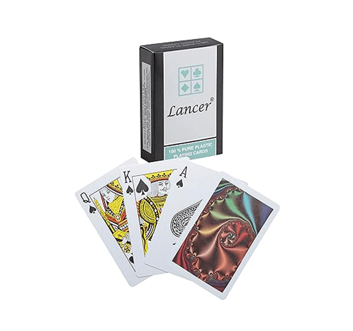 Buy LANCER-Pvc Playing Cards Pack Of 1 100% Pure Plastic Playing Cards Multicolor Playing Cards Packed In Individual Container For Adult